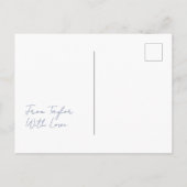 キャピー新年かわいい水の色キャピバラベビー&ママ ポストカード (裏面)