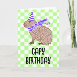 キャピー誕生日おもしろいキャピバララバーグリーティング カード