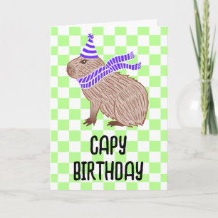 キャピー誕生日おもしろいキャピバララバーグリーティング カード