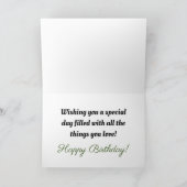 キャピー誕生日! – カワイカピバラ誕生日カード カード (内部)