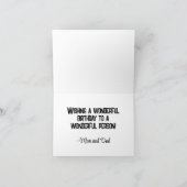 キャピー誕生日 – キャピバラ誕生日カード カード (内部)