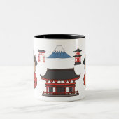 キャピ日本のバラマグ | かわいいエステティックコーヒーカップ ツートーンマグカップ (中央)