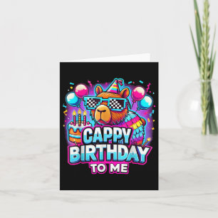 キャピ誕生日おもしろいキャピー誕生日トゥメカピバラ カード