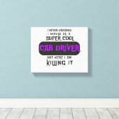 キャブすごいカッコいいドライバ キャンバスプリント (インサイチュ (ウッドフロア))