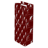 キャブネットファンパターン ワインギフトバッグ (正面アングル)