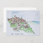 キャブリスの丘の上の村 |フランス，プロヴァンス ポストカード (正面/裏面)