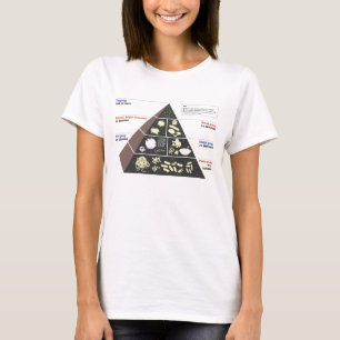 キャブレターの恋人の食糧ピラミッド Tシャツ