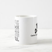 キャブレターのAgainsの人間性のブラックコーヒー/ADAの精神 コーヒーマグカップ (中央)