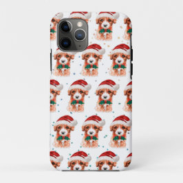 キャブードル犬のクリスマス星 iPhone 11 PROケース