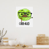 キャブ熟成おもしろい旧野菜キャベツパン ポスター (キッチン)