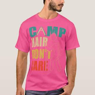 キャプおもしろいットヘアドゥ気にレトロヴィンテージキャンプ Tシャツ