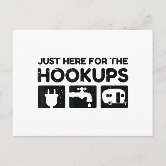 キャプおもしろいンピングRVキャラバンモーターホーム ポストカード (正面)