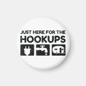 キャプおもしろいンピングRVキャラバンモーターホーム マグネット (正面)