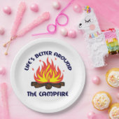 キャプのまわりにファイア ペーパープレート (パーティー)