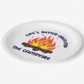 キャプのまわりにファイア ペーパープレート (アングル)