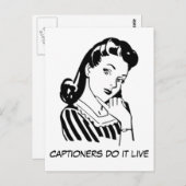 キャプカスタムタのおもしろい引用文 ポストカード (正面/裏面)