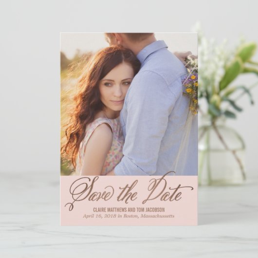 キャプシモダンョンの編集可能な色日付カードを保存 セーブザデート (スタンド正面)