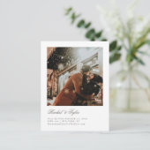 キャプショフォーマルン婚約日付の保存 ポストカード (スタンド正面)