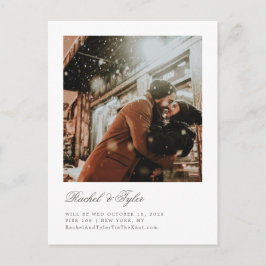 キャプショフォーマルン婚約日付の保存 ポストカード