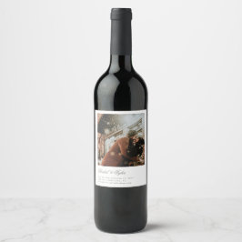 キャプショフォーマルン婚約日付の保存 ワインラベル