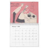 キャプションのレトロ家族のカレンダー カレンダー (2月 2026)