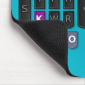 キャプションを付けることはクールなStenoのキーボードのマウスパッドです マウスパッド (コーナー)