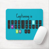 キャプションを付けることはクールなStenoのキーボードのマウスパッドです マウスパッド (マウス)