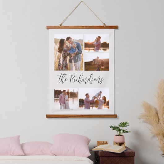 キャプションウォールタペストリー付き5のフォトギャラリー 吊り下げ型タペストリー (寝室)