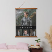 キャプション・ウォール・タペストリー付き4人のフォトギャラリー 吊り下げ型タペストリー (寝室)