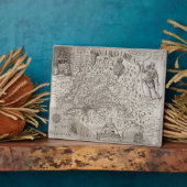 キャプタによって発見され説明されたバージニアの地図 フォトプラーク (側面)