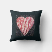 キャプチャされたハート装飾用クッション クッション (裏面)