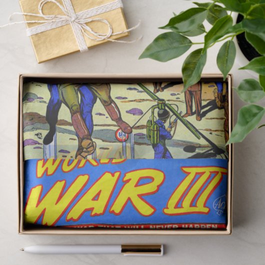 キャプチャされた兵士の一般的なヴィンテージ漫画 薄葉紙 (ギフト)