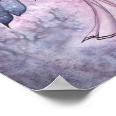 キャプチャされた空の紫の妖精アートポスター ポスター (角)