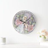 キャプチャバラ花妖精の壁時計 ラージ壁時計 (ホーム)