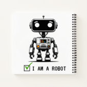 キャプチャロボット – I am A Robot ノートブック (裏面)