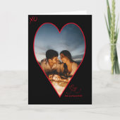 キャプチャー・ユア・ハート I BK バレンタインデー フォトカード サンキューカード (正面)