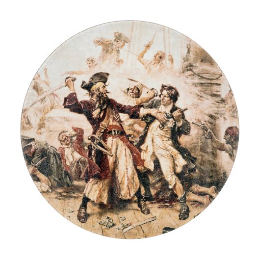 キャプチャー、海賊黒ひげ、アン女王の復讐 カッティングボード (正面)