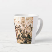 キャプチャー、海賊黒ひげ、アン女王の復讐 カフェラテマグ (右アングル)