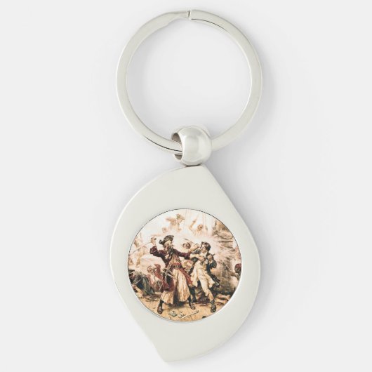 キャプチャー、海賊黒ひげ、アン女王の復讐 キーホルダー (正面)