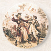 キャプチャー、海賊黒ひげ、アン女王の復讐 コースター (正面)