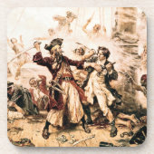 キャプチャー、海賊黒ひげ、アン女王の復讐 コースター (正面)