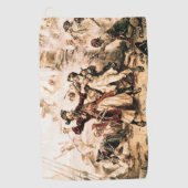 キャプチャー、海賊黒ひげ、アン女王の復讐 ゴルフタオル (正面)