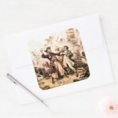 キャプチャー、海賊黒ひげ、アン女王の復讐 スクエアシール (封筒)