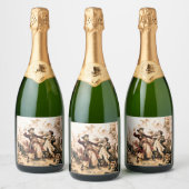 キャプチャー、海賊黒ひげ、アン女王の復讐 スパークリングワインラベル (ボトル)