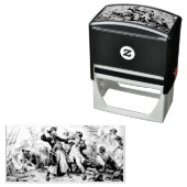 キャプチャー、海賊黒ひげ、アン女王の復讐 セルフインキングスタンプ (インサイチュ)