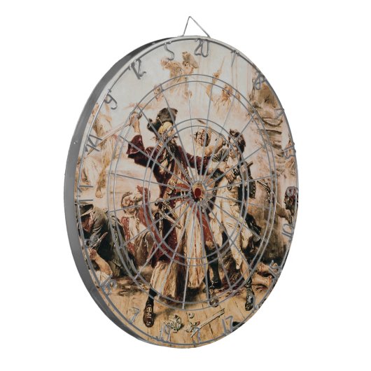 キャプチャー、海賊黒ひげ、アン女王の復讐 ダーツボード (正面左)