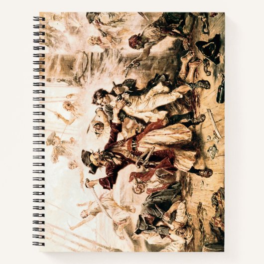 キャプチャー、海賊黒ひげ、アン女王の復讐 ノートブック (正面)