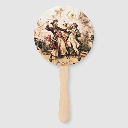 キャプチャー、海賊黒ひげ、アン女王の復讐 ハンドファン (正面)