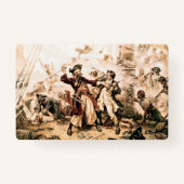 キャプチャー、海賊黒ひげ、アン女王の復讐 バッジ (裏面)