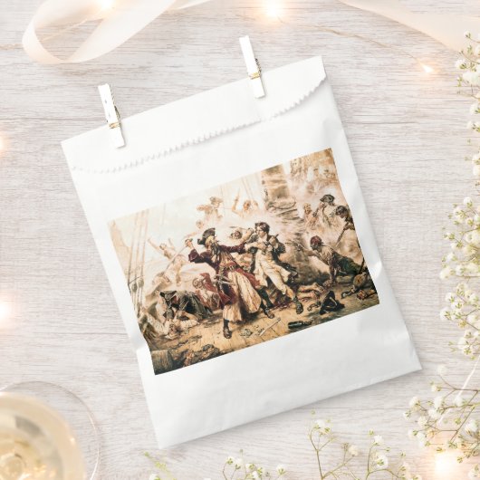 キャプチャー、海賊黒ひげ、アン女王の復讐 フェイバーバッグ (クリップ留めされた状態)